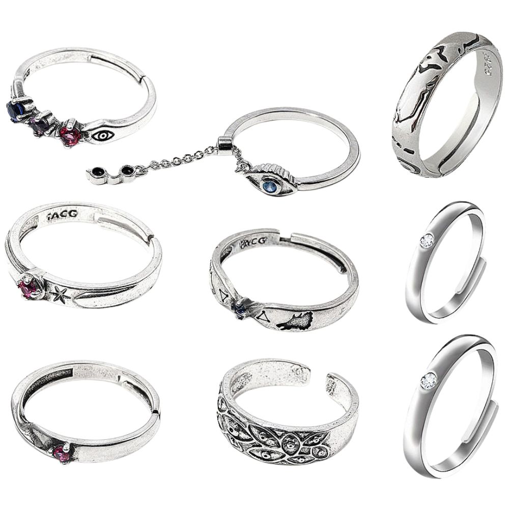 Women'S Accessories Rings - 애니메이션 JJK 반지 유타 오코츠 코스프레