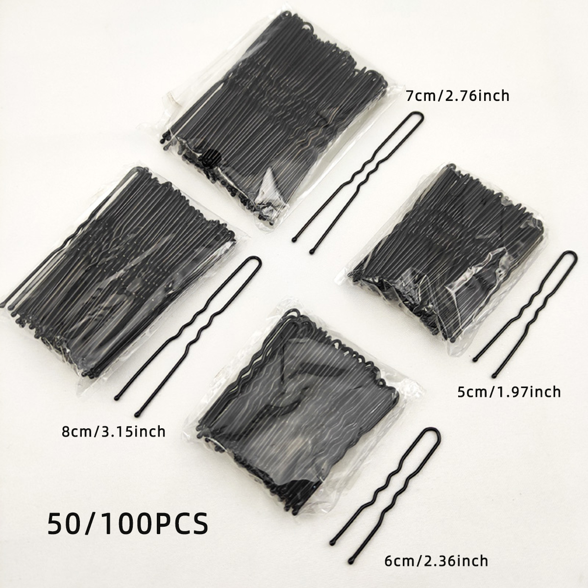 Hair Fork Stick - 50/100 PCS 여성 5/6/7/8 cm 머리