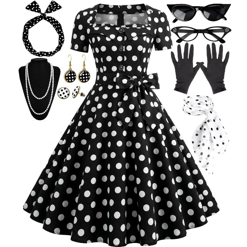 Women'S Accessories In The 1950S - 1950년대 여성용 우아한 빈티지 드레스, 50년대