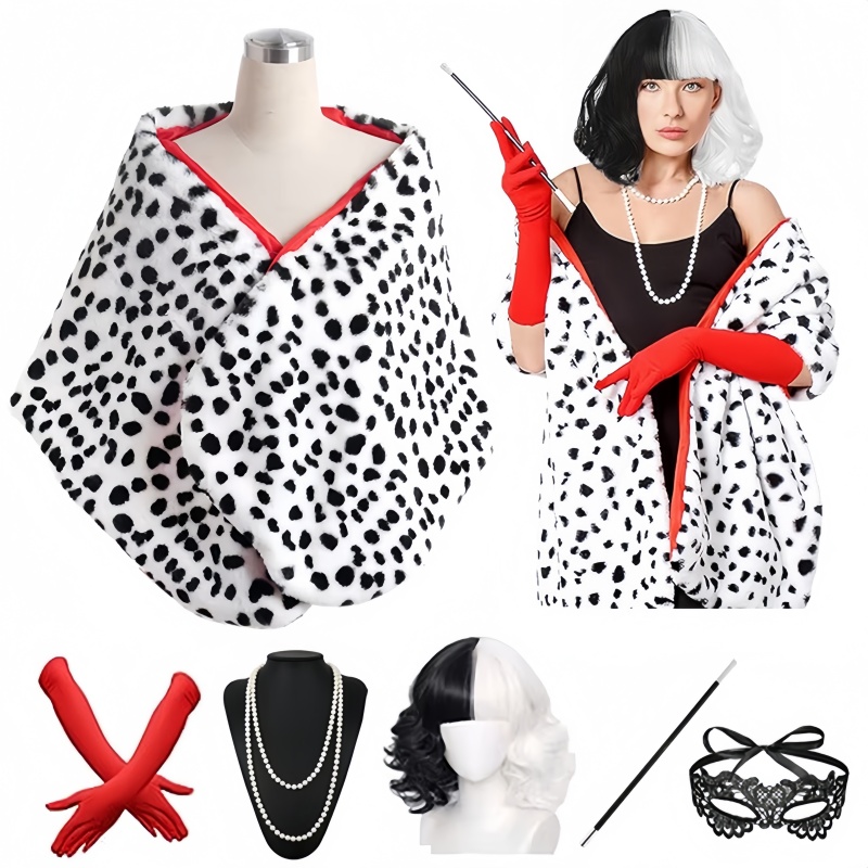 Women'S Accessories In The 1950S - 여성용 크루엘라 데빌 짧은 달마시안 프린트