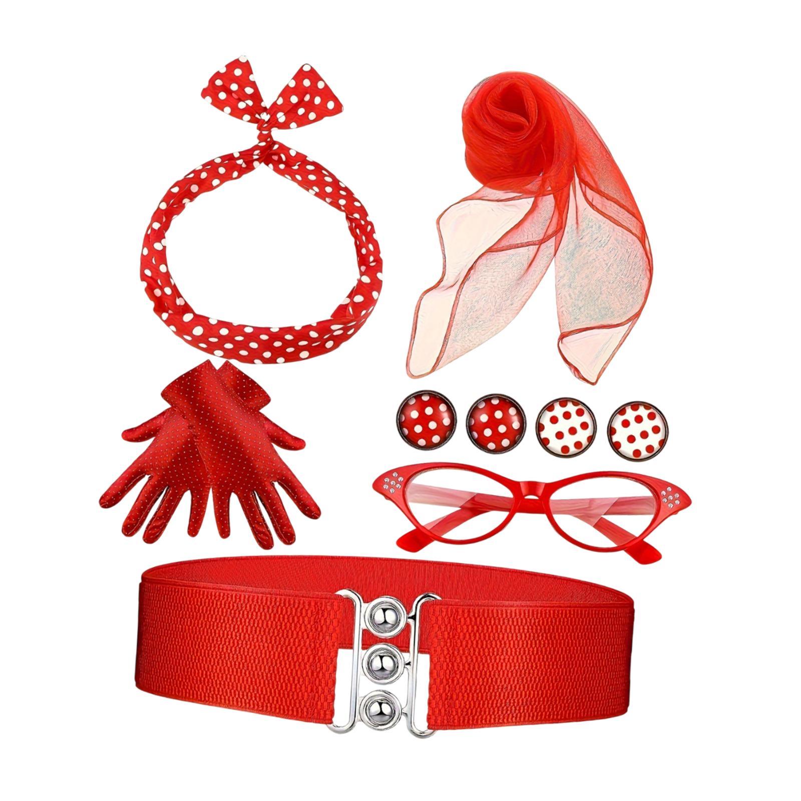 Women'S Accessories In The 1950S - 1950년대 여성 의상 귀걸이 장갑 축제