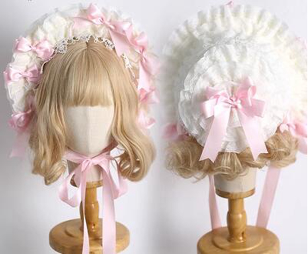 Women'S Victorian Era Accessories - 로리타 레이스 보닛 모자 여성 빅토리아풍