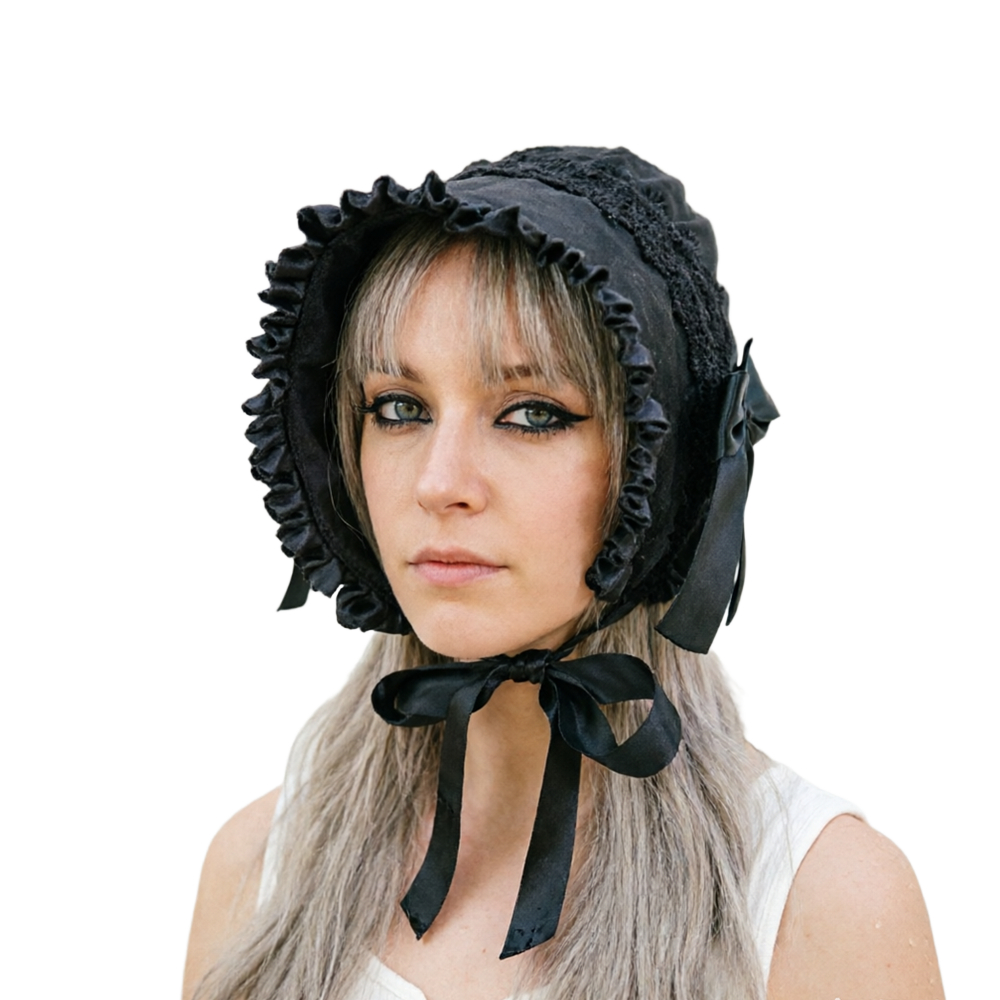 Women'S Victorian Era Accessories - 여성 순례자 빅토리아 보닛 모자 빈티지