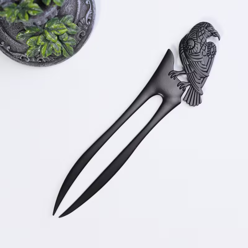 빈티지 머리핀(바이킹 레이븐 장식 포함) 1개, 펑크  - Women'S Viking Accessories 리뷰 및 가격