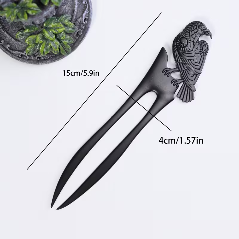 빈티지 머리핀(바이킹 레이븐 장식 포함) 1개, 펑크  - Women'S Viking Accessories 리뷰 및 가격