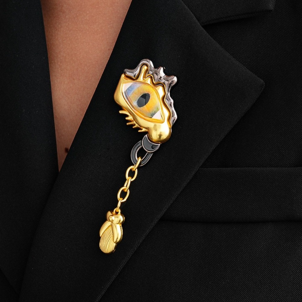 고급 금속 눈물방울 태슬 브로치 핀 여성 패션 유니크  - Women Accessories Jewelry 리뷰 및 가격
