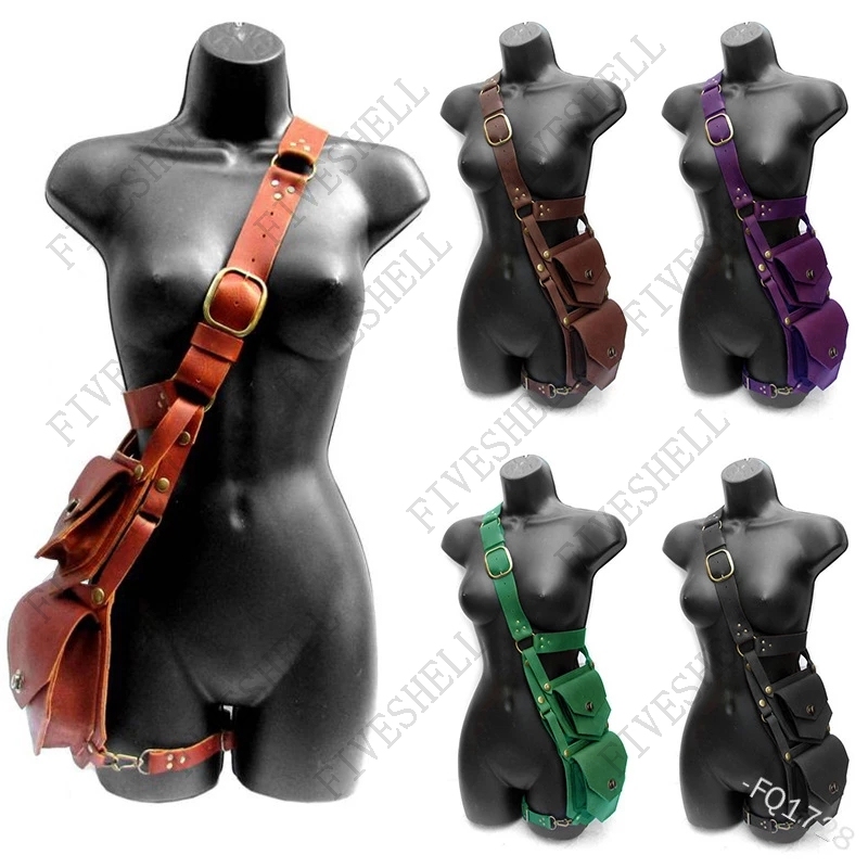 중세 르네상스 허리 PU 벨트 허리 파우치 가방 의상  - Women'S Viking Accessories 리뷰 및 가격