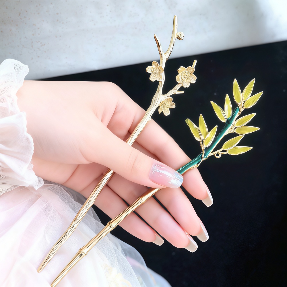 여성용 에나멜 합금 헤어핀 중국 한푸 헤어 스틱 핀 젓 - Hair Fork Stick 리뷰 및 가격