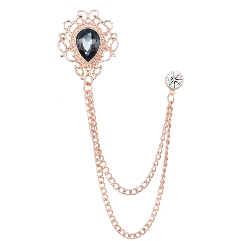 뉴 빈티지 태슬 체인 라인스톤 크리스탈 라펠 핀 - 유 - Women Accessories Jewelry 리뷰 및 가격