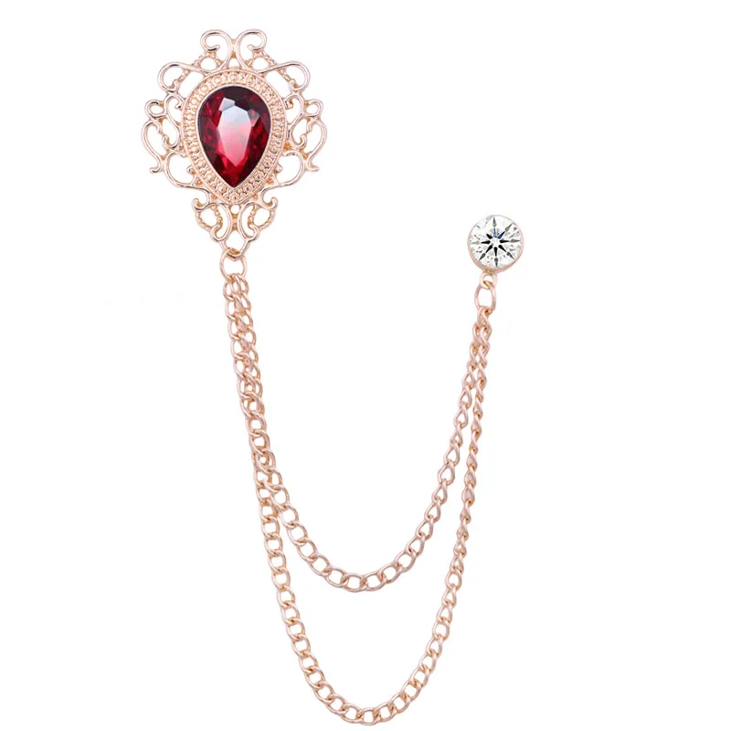 뉴 빈티지 태슬 체인 라인스톤 크리스탈 라펠 핀 - 유 - Women Accessories Jewelry 리뷰 및 가격