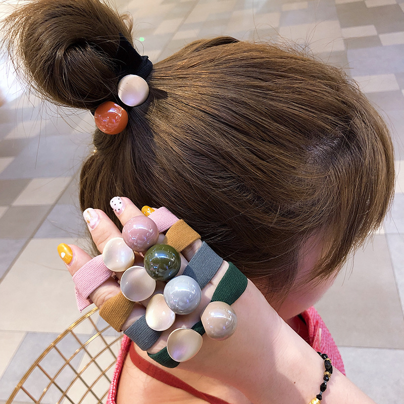 핫세일 한국 심플 스 크런치 여성 소녀 탄성 헤어 고무 - Women Accessories Sale 리뷰 및 가격