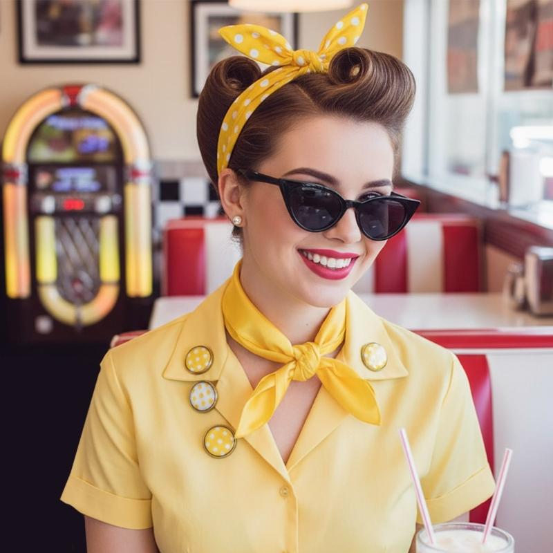 39BD 1950년대 의상 액세서리 세트 스카프 머리띠 - Women'S Accessories In The 1950S 리뷰 및 가격
