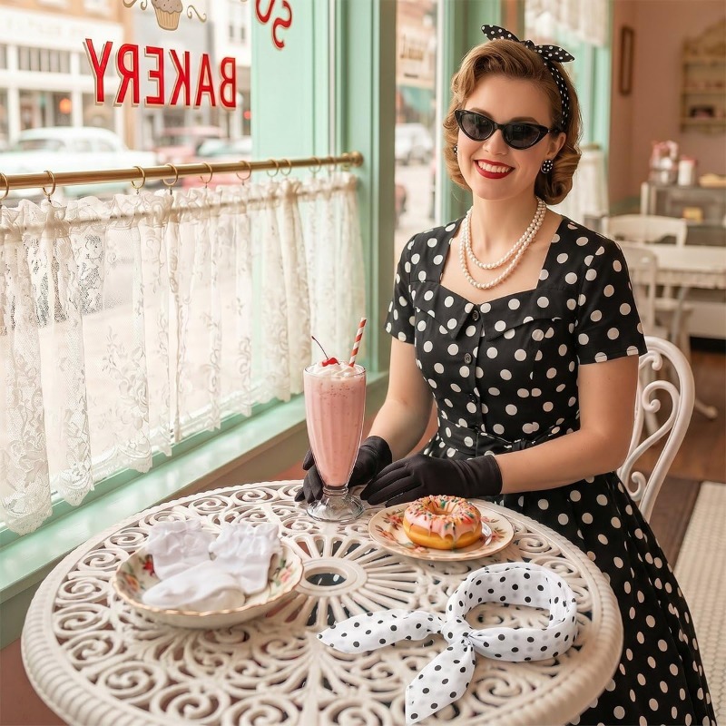 1950년대 여성용 우아한 빈티지 드레스, 50년대 빈 - Women'S Accessories In The 1950S 리뷰 및 가격