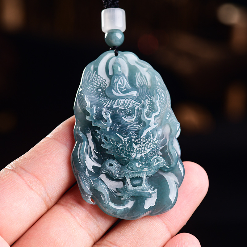 천연 버마산 경옥 드래곤 펜던트 목걸이 빈티지 디자이너 - Women Accessories Jewelry 리뷰 및 가격
