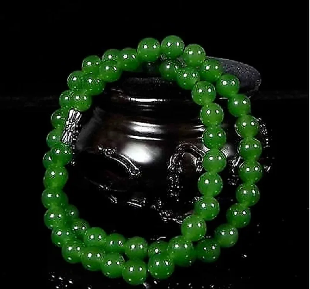 천연 녹색 구슬 목걸이, 중국 옥 보석, 패션 매력 액 - Women Accessories Jewelry 리뷰 및 가격