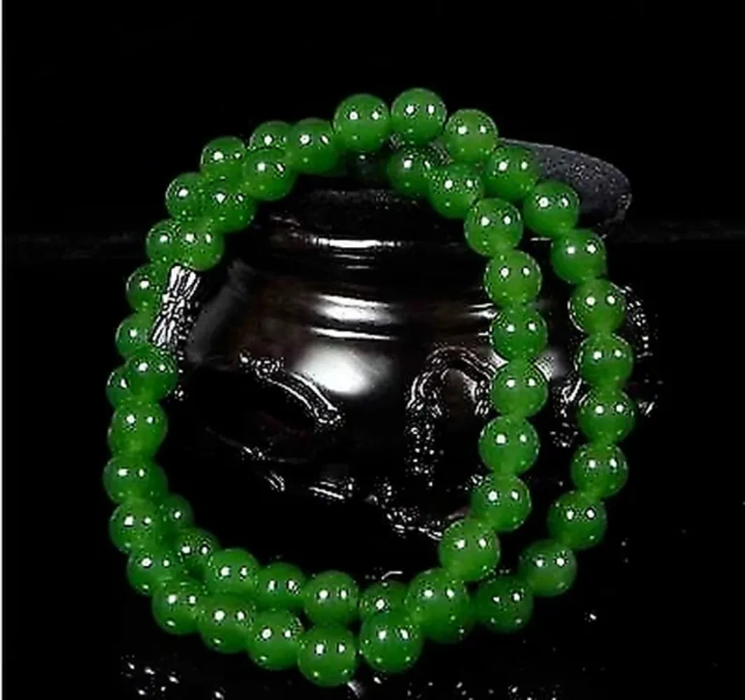 천연 녹색 구슬 목걸이, 중국 옥 보석, 패션 매력 액 - Women Accessories Jewelry 리뷰 및 가격