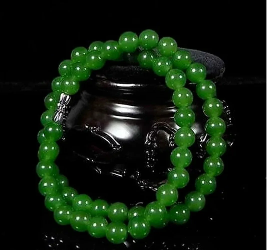 천연 녹색 구슬 목걸이, 중국 옥 보석, 패션 매력 액 - Women Accessories Jewelry 리뷰 및 가격