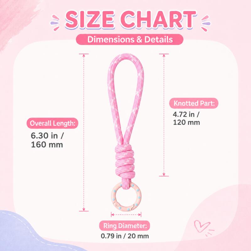 2~5pcs 다채로운 땋은 키체인 휴대폰 끈 분실 방지 - Women'S Accessories Rings 리뷰 및 가격