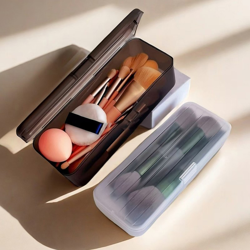 1PC 투명 플라스틱 화장품 보관 상자 메이크업 브러쉬 - Women Accessories Organizer 리뷰 및 가격