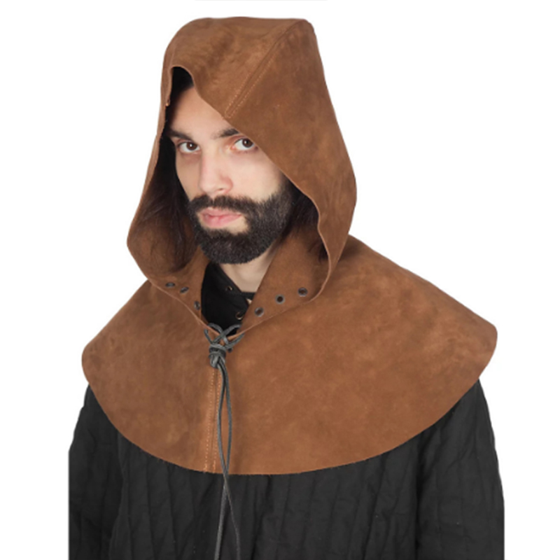 중세 바이킹 후드 망토 PU 가죽 케이프 남성 여성 고 - Women'S Viking Accessories 리뷰 및 가격