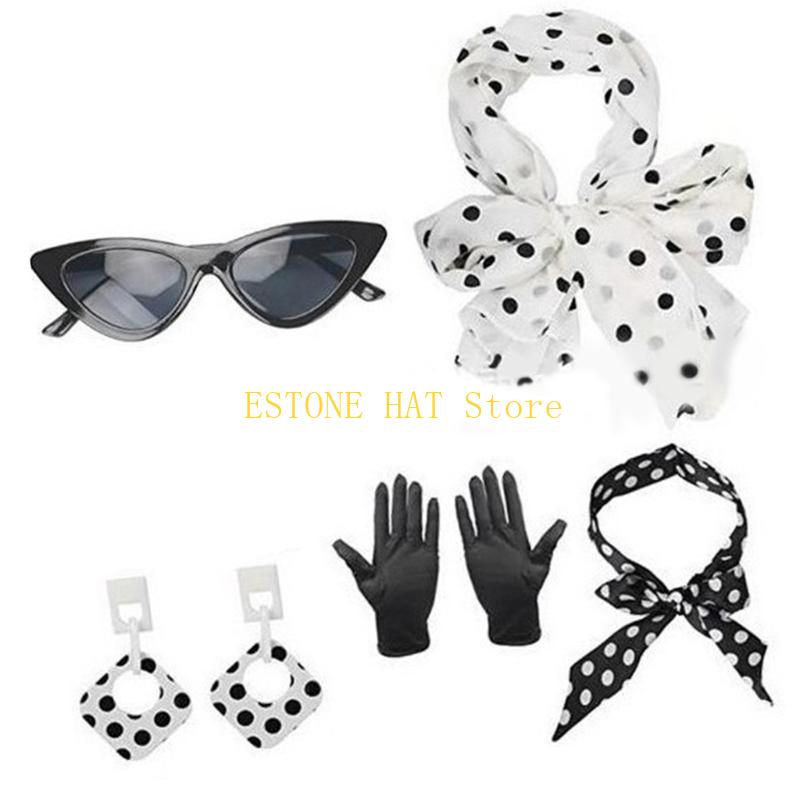 49MF 5피스 로커빌리 액세서리 1950년대 의상 세 - Women'S Accessories In The 1950S 리뷰 및 가격