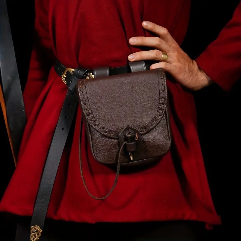 중세 르네상스 스타일 허리 가방, 레트로 PU 가죽 바 - Women'S Viking Accessories 리뷰 및 가격