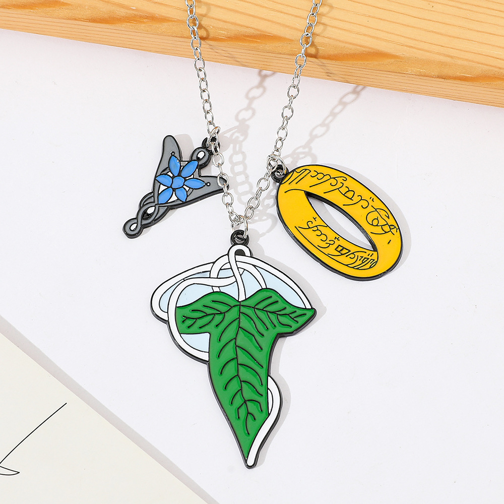 반지의 제왕 엘프 목걸이 패션 크리에이티브 리프 펜던트 - Women Accessories Trending 리뷰 및 가격