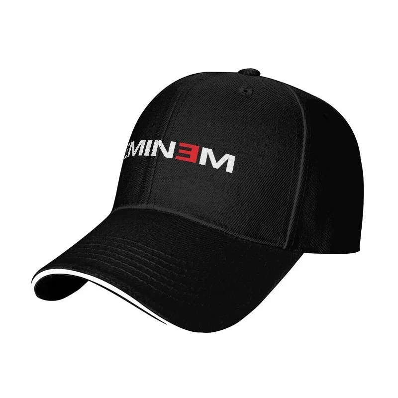 새로운 EMIN3M 로고 야구 모자 블랙과 화이트 트림 - Women Accessories Logo Design 리뷰 및 가격
