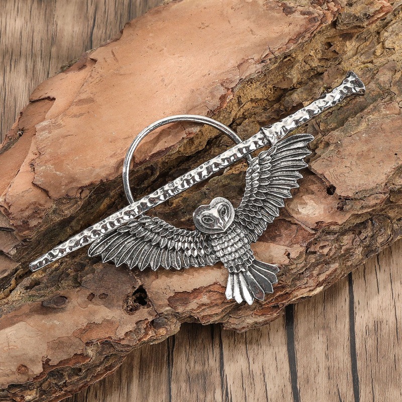 니치 디자인 레트로 고딕 올빼미 여성 헤어 클립 노르딕 - Women'S Viking Accessories 리뷰 및 가격