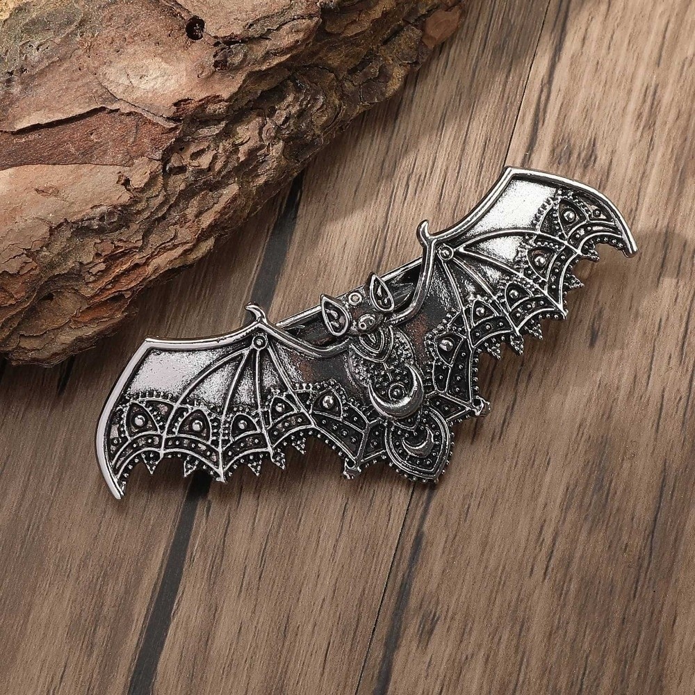 절묘한 박쥐 모양 스프링 클립 속이 빈 패턴 고딕 스타 - Women'S Viking Accessories 리뷰 및 가격