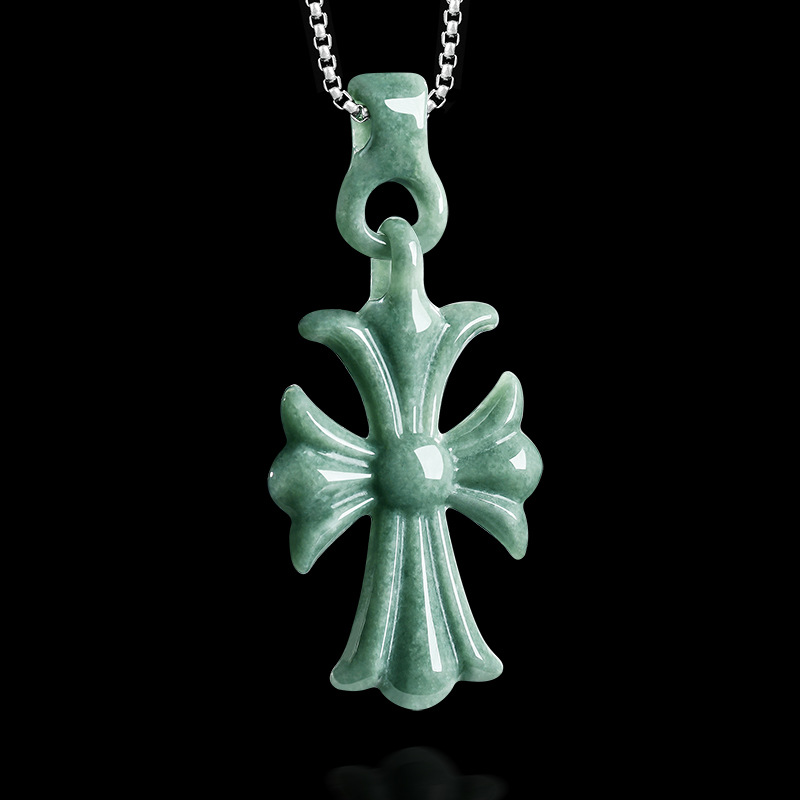 천연 버마산 경옥 십자가 펜던트 목걸이 주얼리 디자이너 - Women Accessories Jewelry 리뷰 및 가격