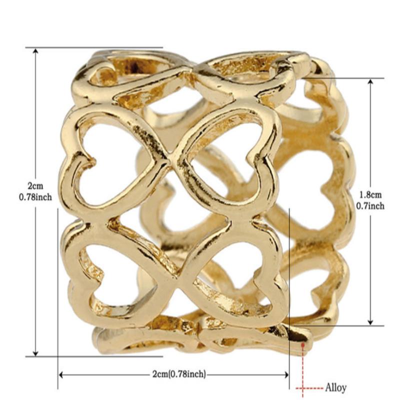 1/4개입 합금 원형 스카프 브로치 핀 메탈 하트 모양 - Women'S Accessories Rings 리뷰 및 가격