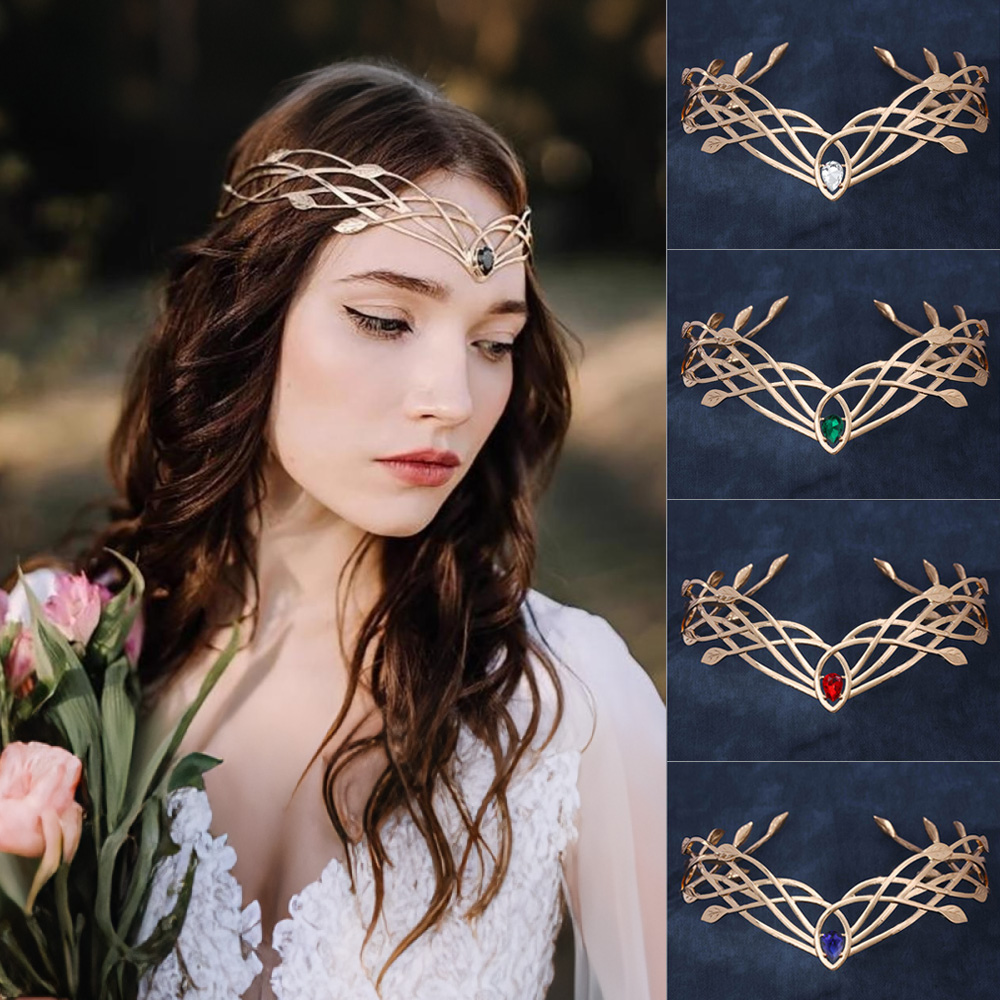 여성을위한 럭셔리 Tiaras 머리띠 잎 크리스탈 크라 - Women'S Accessories List 리뷰 및 가격