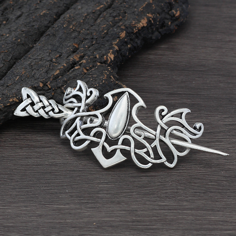힙합 펑크 스타일 레트로 속이 빈 여성용 합금 머리핀  - Women'S Viking Accessories 리뷰 및 가격