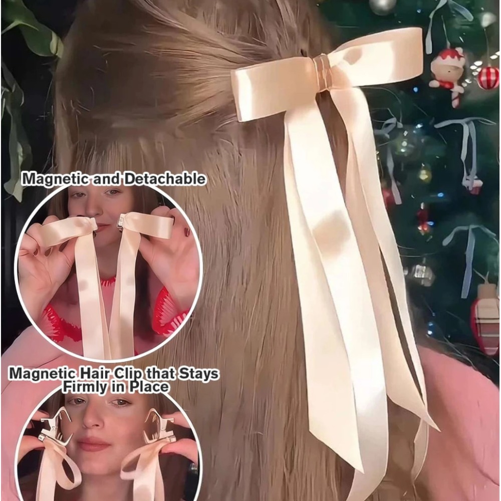 레인보우 보우즈 1개 탈부착 가능한 마그네틱 새틴 보우 - Women'S Accessories Rainbow Shops 리뷰 및 가격