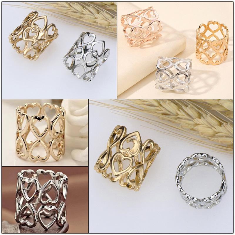 1/4Pcs 합금 원형 스카프 브로치 핀 금속 하트 속 - Women'S Accessories Rings 리뷰 및 가격