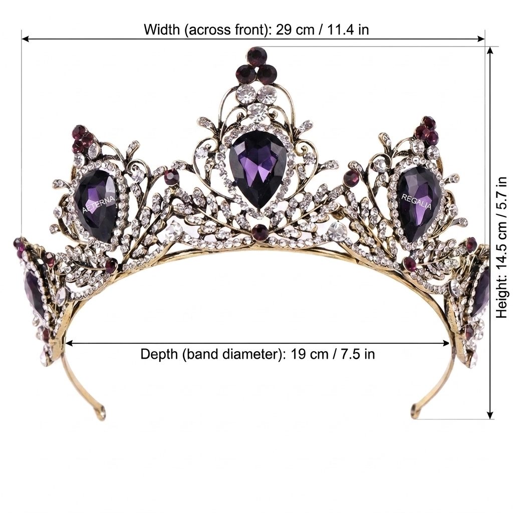 크라운 헤드피스 경량 바로크 크라운 웨딩 신부 파티 액 - Women Accessories Jewelry 리뷰 및 가격