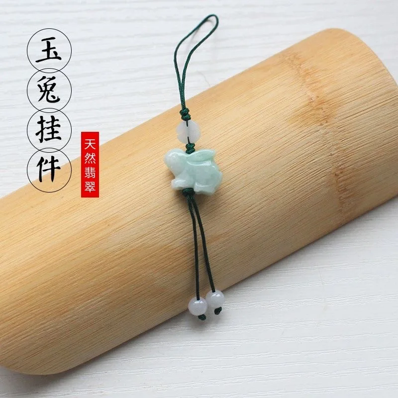 사용자 정의 천연 에메랄드 중국어 토끼 DIY 전화 체 - Women'S Accessories Rings 리뷰 및 가격