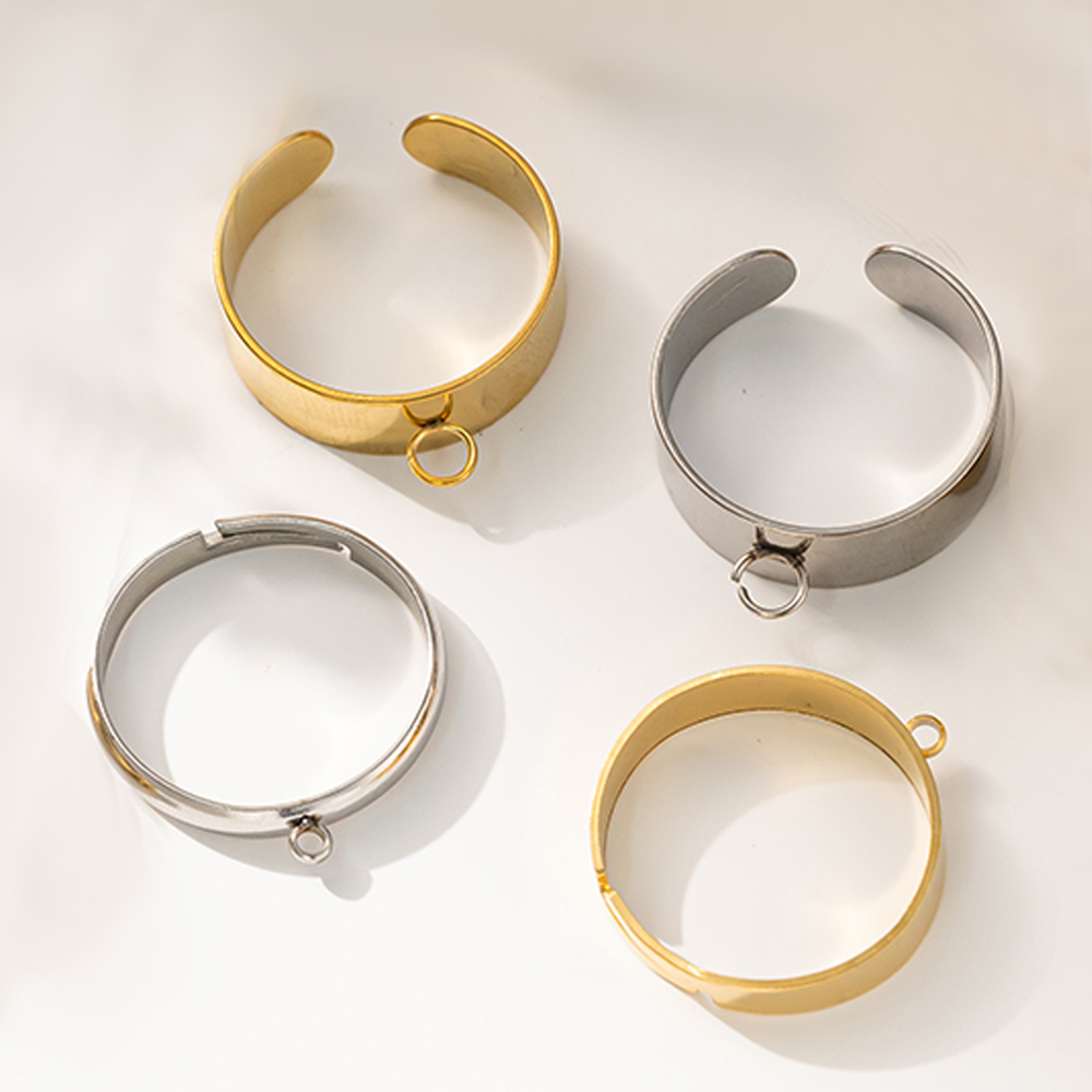 5 개/몫 스테인레스 스틸 골드 컬러 오픈 조절 반지  - Women'S Accessories Rings 리뷰 및 가격