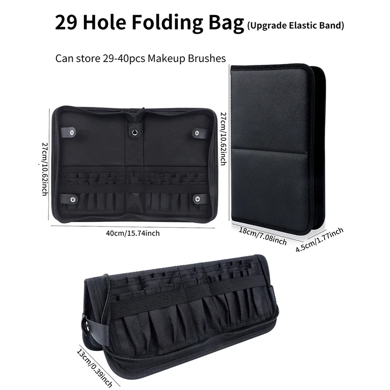 29/23 구멍 접이식 메이크업 브러쉬 가방 여성 메이 - Women Accessories Organizer 리뷰 및 가격