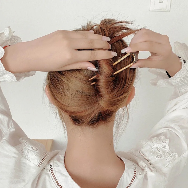 1PC 중국 스타일 U자형 머리핀 포크 금속 짧은 머리 - Hair Fork Stick 리뷰 및 가격