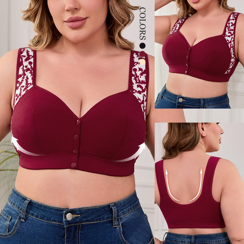 XL-7XL 플러스 사이즈 앞 버클 브라 여성용 무선  - Women'S Accessories And Jewelry 리뷰 및 가격